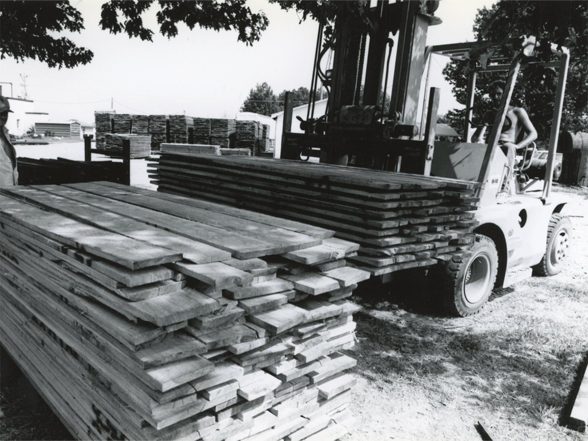 Purchased sawmill... in 1977